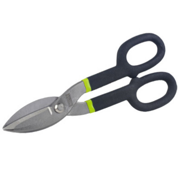 Master Mechanic 213278 Straight Tin Snips with Cushion Grip Handles, 10"