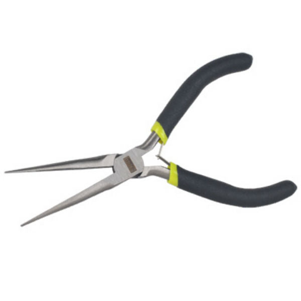 Master Mechanic 213191 Needle Nose Mini Pliers with Cushion Grip Handles, 5.5"
