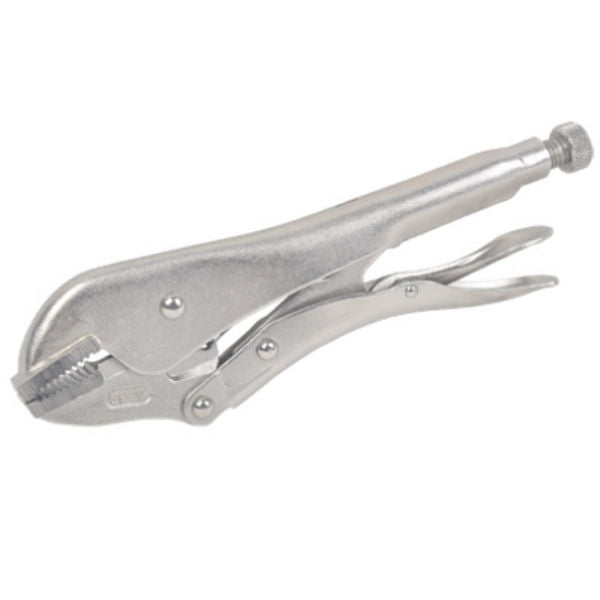 Master Mechanic 213271 Straight Jaw Locking Pliers with 3-Rivet Design, 10"