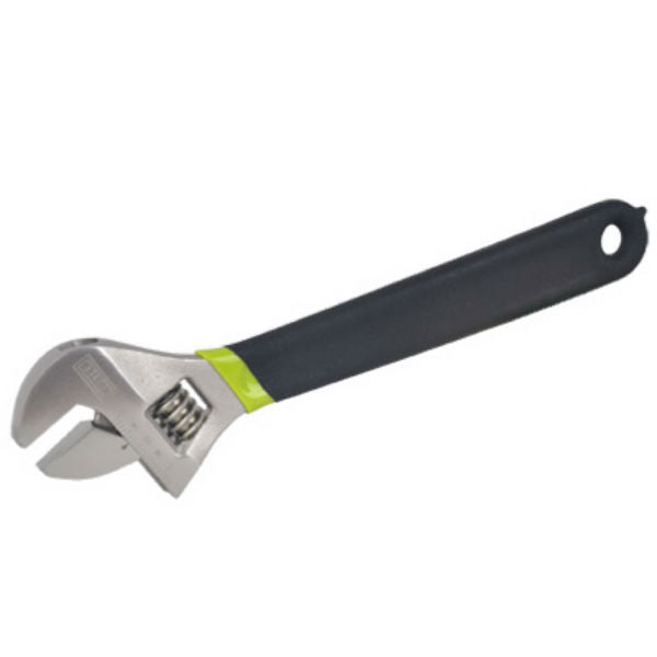 Master Mechanic 213205 Adjustable Wrench with Cushion Grip Handle, 10"