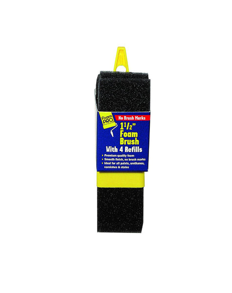 FoamPRO® 715-4 Foam Brush with 4-Refills, 1.5"