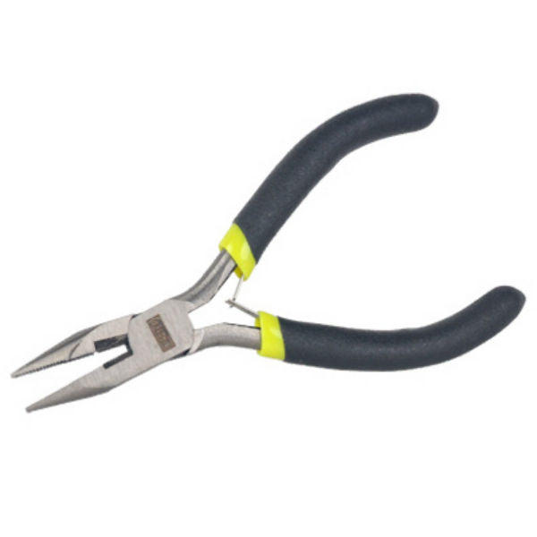 Master Mechanic 213268 Mini Long Nose Pliers with Cushion Grip Handles, 5"
