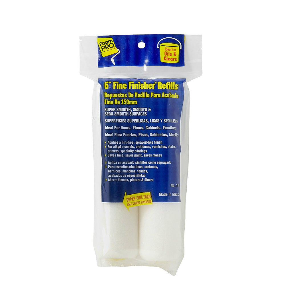 FoamPRO® 176 Fine Finisher Refills, 6"