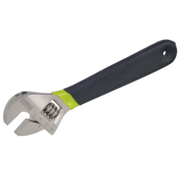 Master Mechanic 213202 Adjustable Wrench with Cushion Grip Handle, 6"