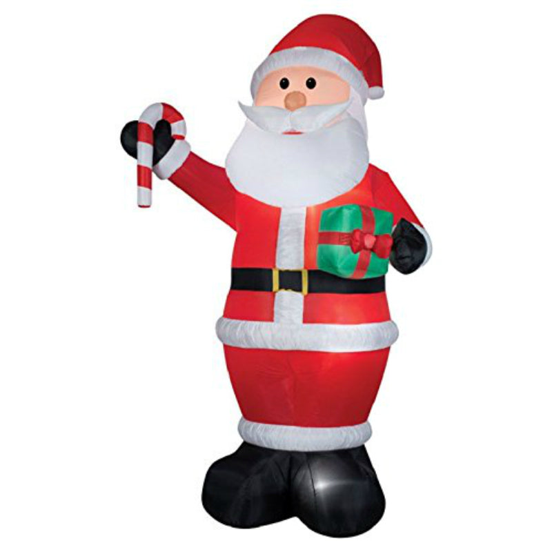 Gemmy® 36715 Airblown® Giant Santa with Gift & Candy Cane, 12'