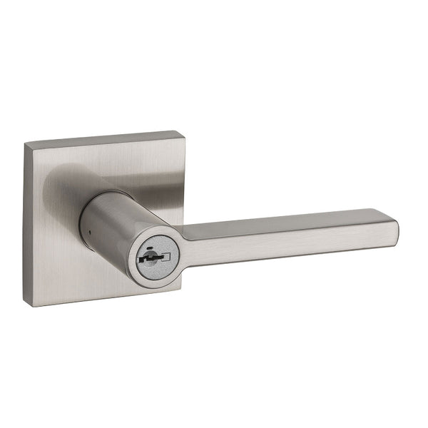 Kwikset 156HFL-SQT-15-CP Halifax Universal Keyed Entry Lever, Satin Nickel