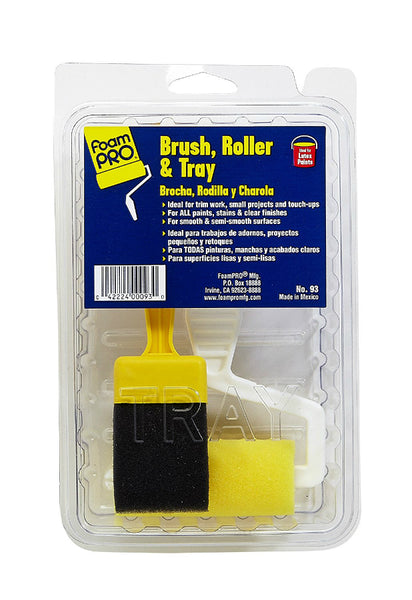 FoamPRO® 93 Paint Set with Brush / Roller & Tray, 3 Piece