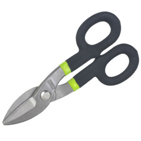 Master Mechanic 213277 Straight Tin Snips with Cushion Grip Handles, 7"