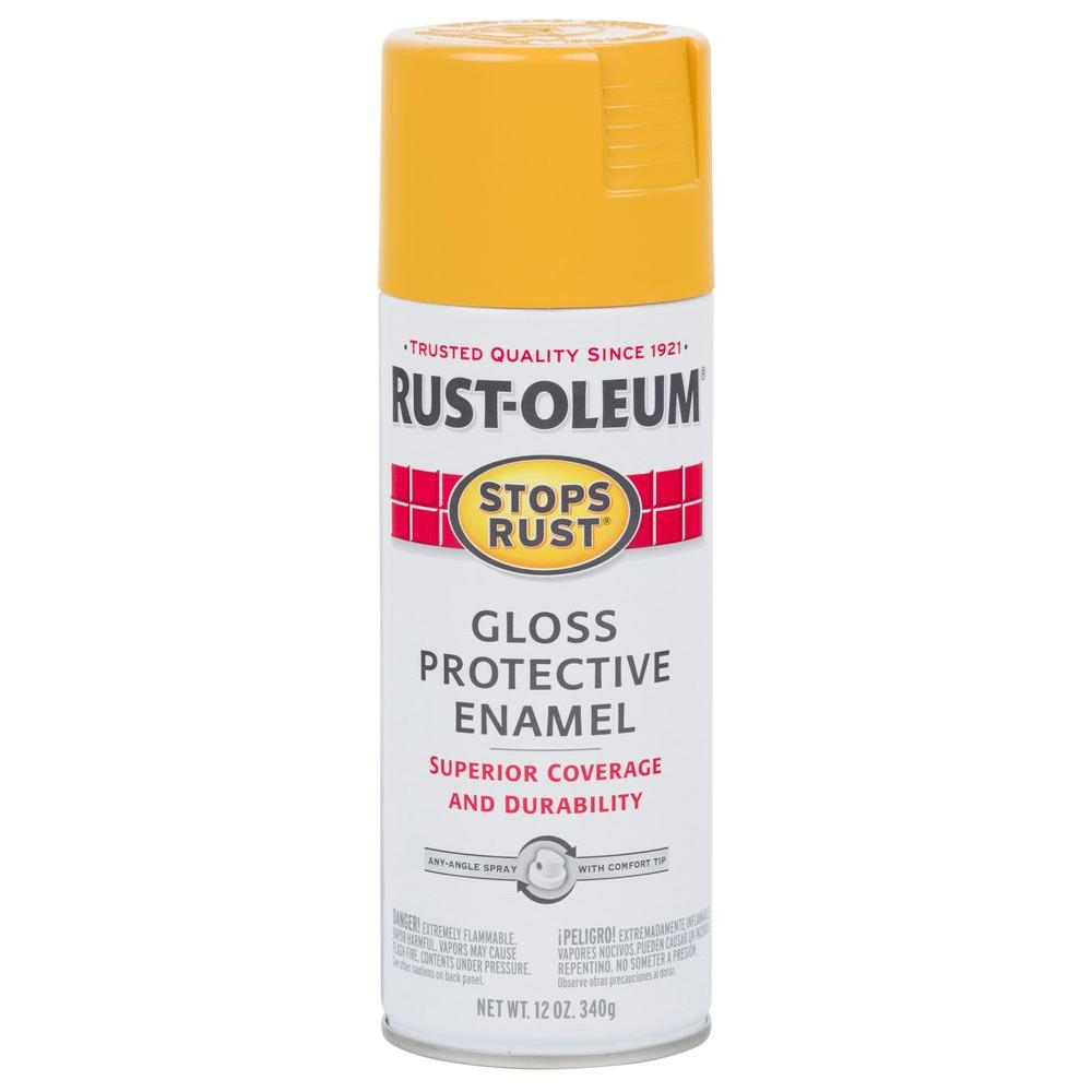 Rust-Oleum® 298537 Stops Rust® Protective Enamel Spray Paint, Tuscan Sun, 12 Oz