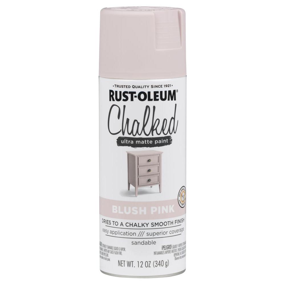 Rust-Oleum® 302594 Chalked Ultra Matte Spray Paint, Blush Pink, 12 Oz