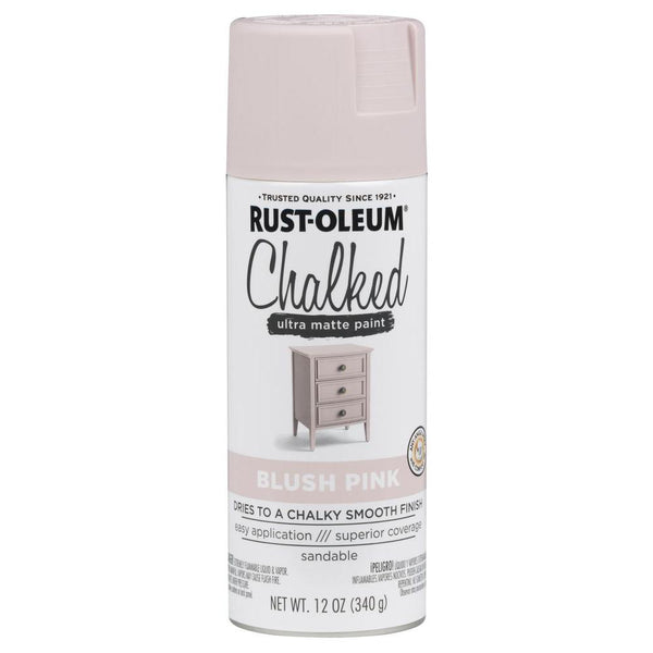 Rust-Oleum® 302594 Chalked Ultra Matte Spray Paint, Blush Pink, 12 Oz