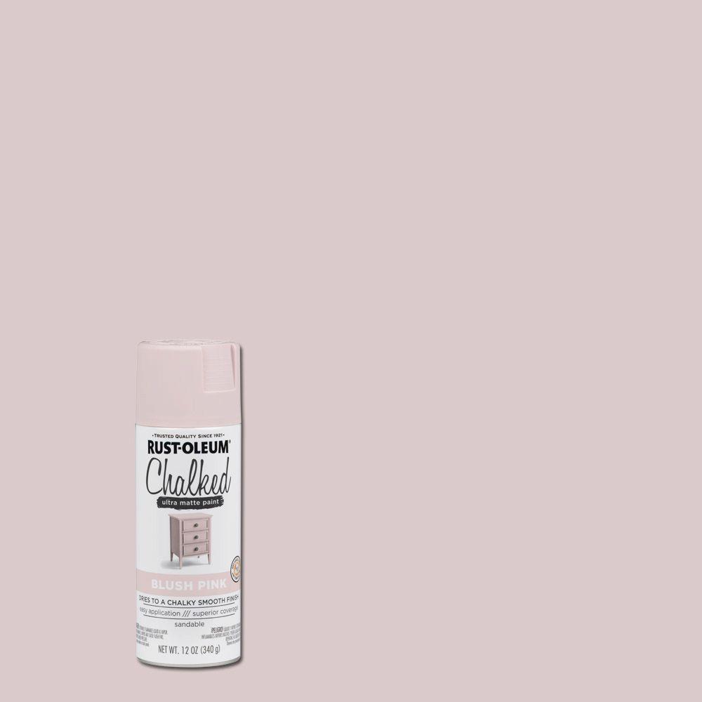 Rust-Oleum® 302594 Chalked Ultra Matte Spray Paint, Blush Pink, 12 Oz