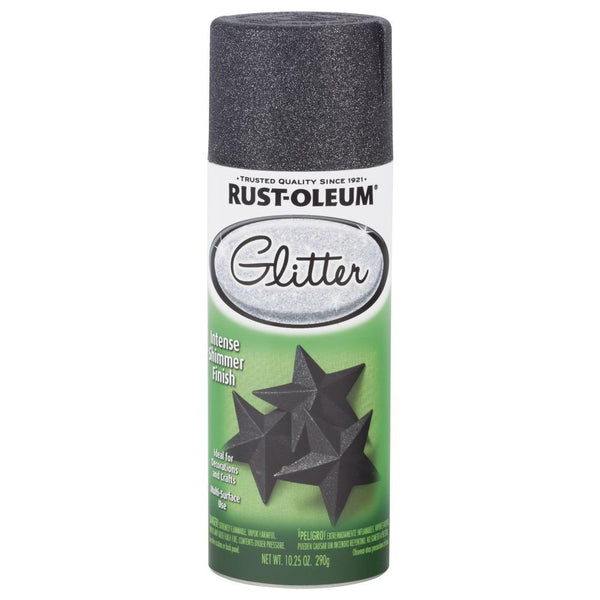 Rust-Oleum® 299424 Specialty® Glitter Spray Paint, Midnight Black, 10.25 Oz