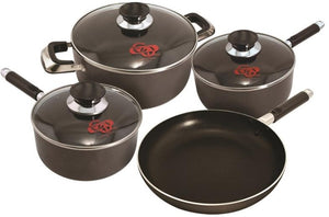 Dura Kleen 9600 Eurohome Cookware Sets, 7 Piece, Non-Stick