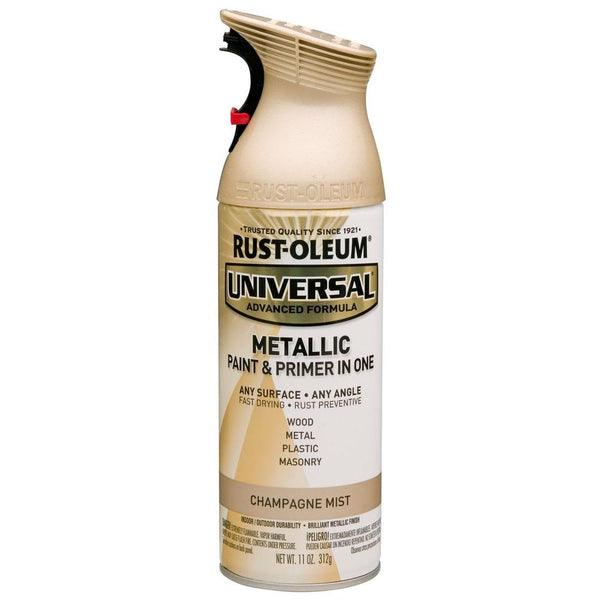 Rust-Oleum® 261415 Universal® Metallic Spray Paint/Primer, Champagne Mist, 11 Oz