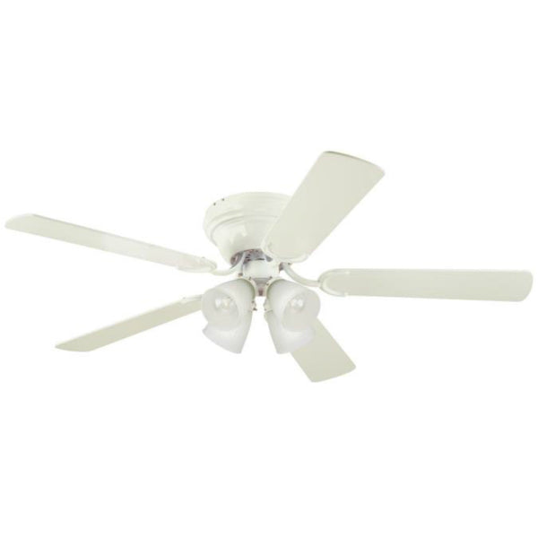 Westinghouse 72164 Contempra IV Reversible Five-Blade Ceiling Fan, White, 52"