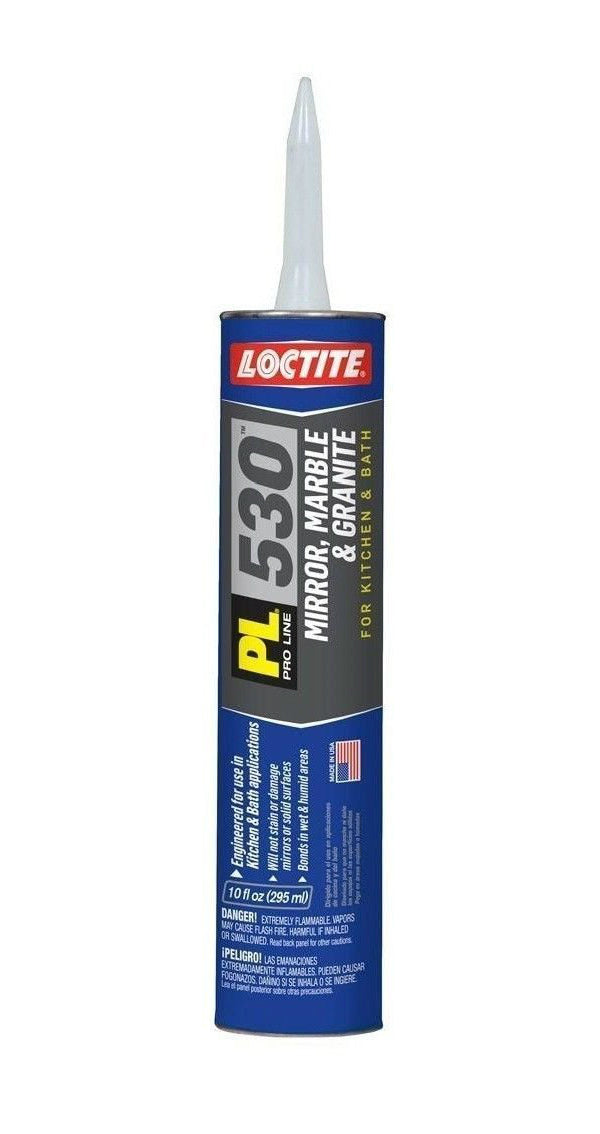 Loctite® 1693636 PL® 530 Mirror, Marble & Granite Adhesive, Light Tan, 10 Oz