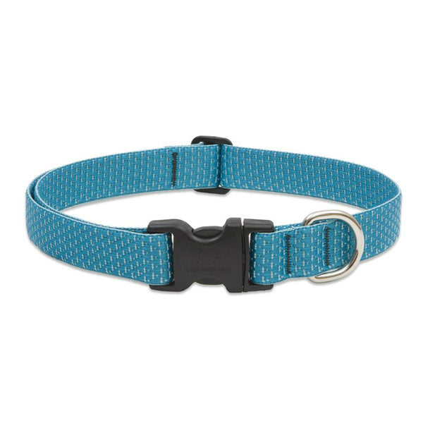 Lupine 36352 ECO Adjustable Collar for Medium Dogs, Tropical Sea, 1" x 12-20"