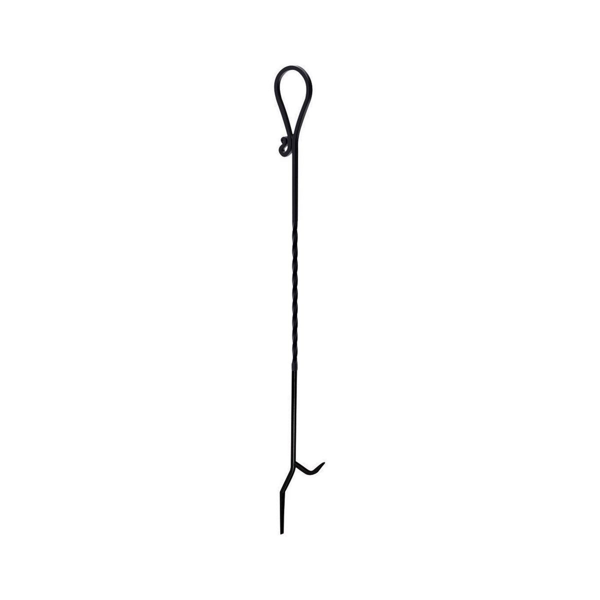 Panacea 15353 Twisted Steel Fireplace Poker, Black, 40"