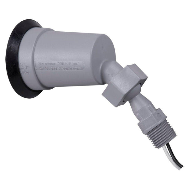 Hubbell Bell® PLTS100GY Non-Metallic Weatherproof Swivel Lamp Holder, Gray