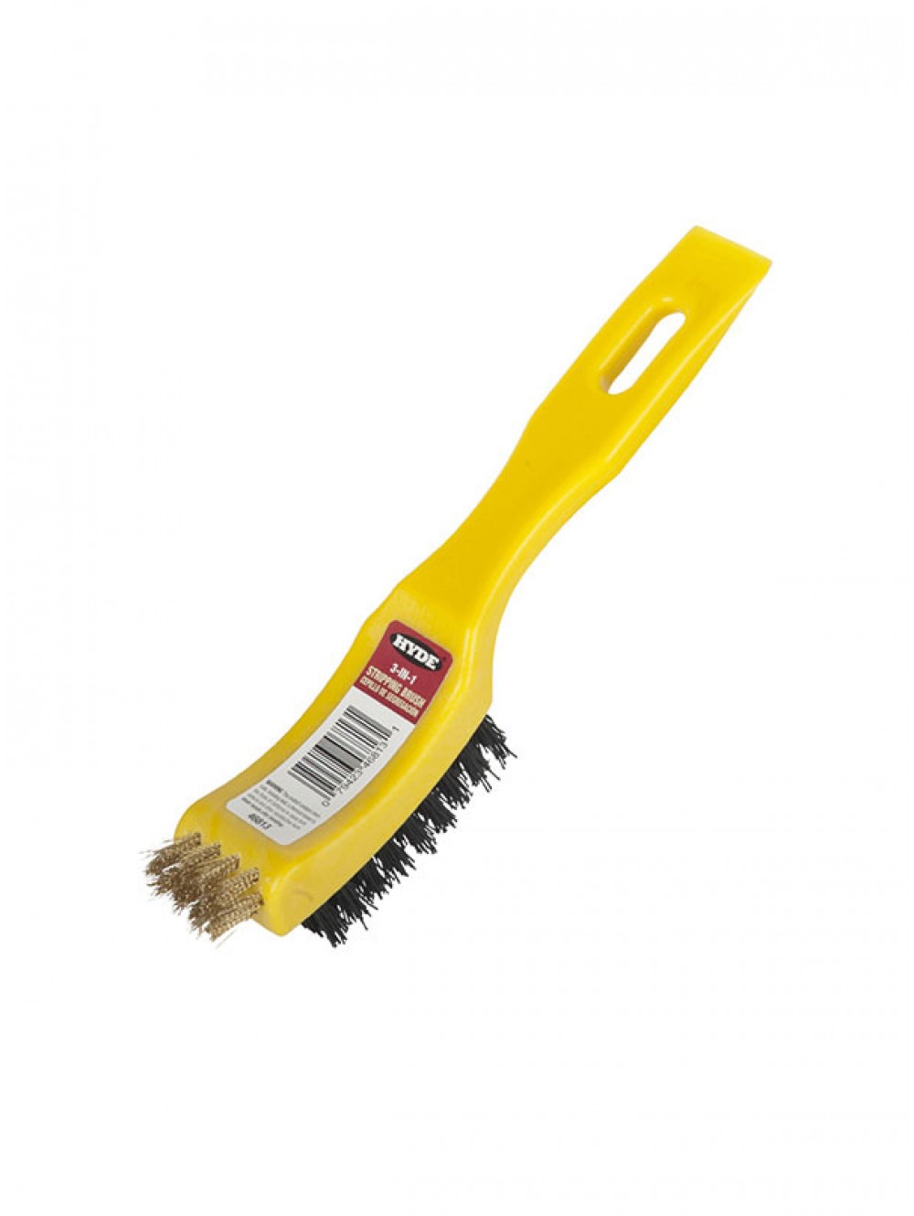 Hyde® 46813 Paint Stripping Wire Brush, 3-In-1