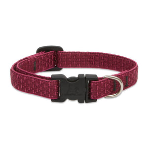 Lupine 36935 ECO Adjustable Collar for Small Dogs, Berry Pattern, 1/2"x10-16"