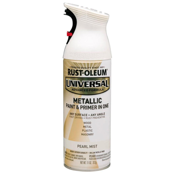 Rust-Oleum® 261411 Universal® Metallic Spray Paint & Primer, Pearl Mist, 11 Oz