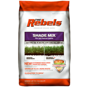 Rebels® 100526877 Shade Mix Premium Grass Seed for Tall Fescue Lawns, 20 Lb