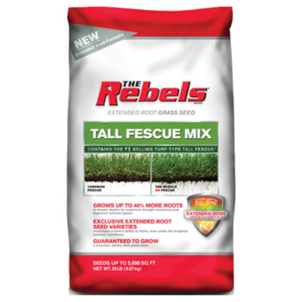 The Rebels 100526883 Tall Fescue Mix Extended Root Grass Seed, 20 Lb
