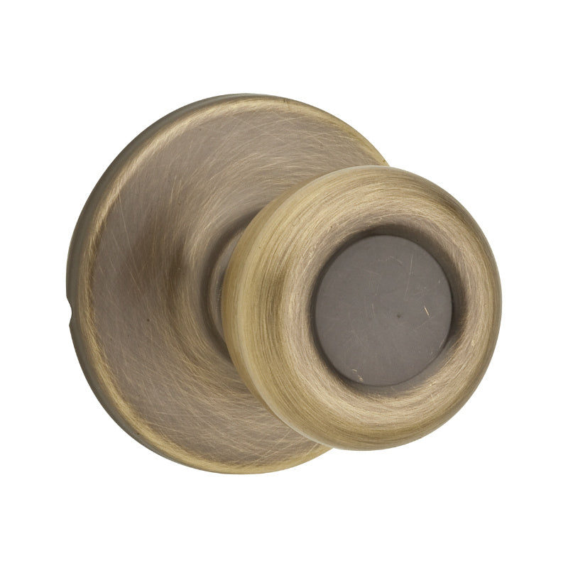 Kwikset® 92001-512 Security Tylo Passage/Hall/Closet Knob, Antique Brass