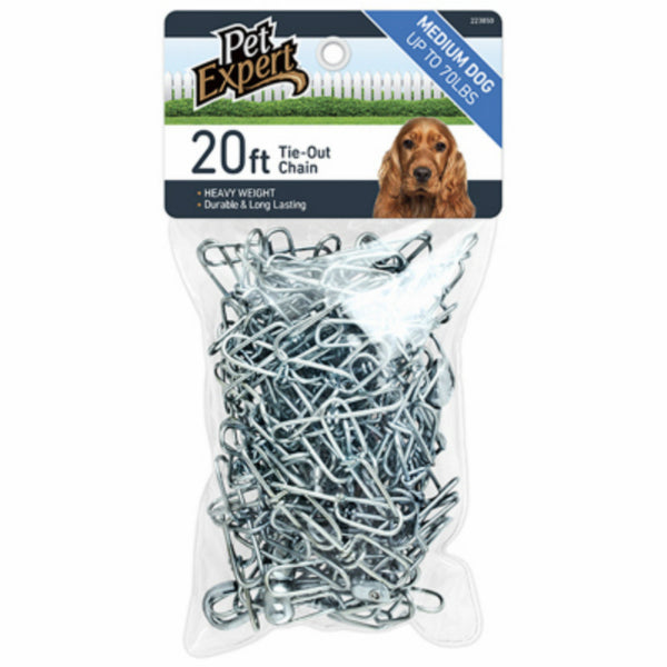 Pet Expert® PE223850 Heavy-Duty Tie Out Chain for Dogs, 20'