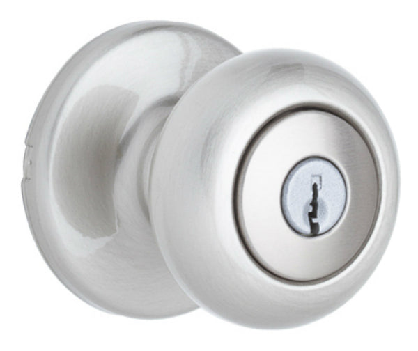 Kwikset 94002-821 Security Cove Entry Lockset, Satin Nickel