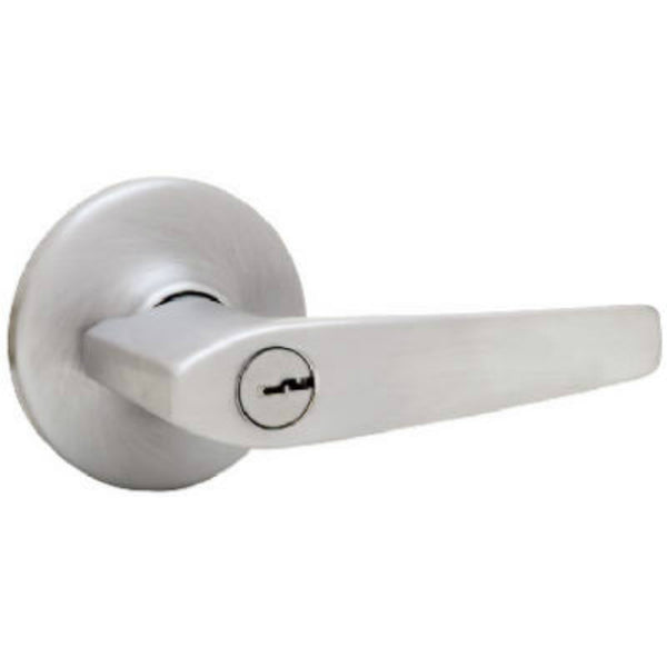 Kwikset® 94050-546 Security Delta Entry Lever Lockset, Satin Chrome