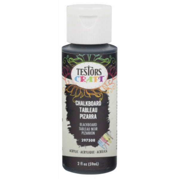 Testors® 297508 Acrylic Craft Paint, Chalkboard, 2 Oz
