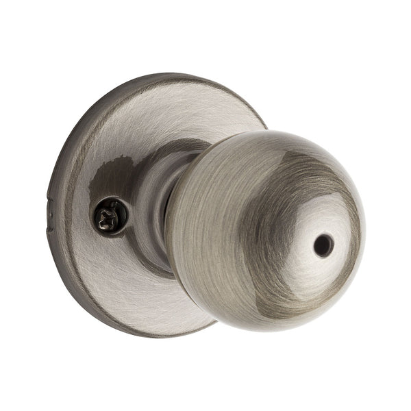 Kwikset® 93001-866 Security Polo Privacy/Bed/Bath Lockset, Antique Brass