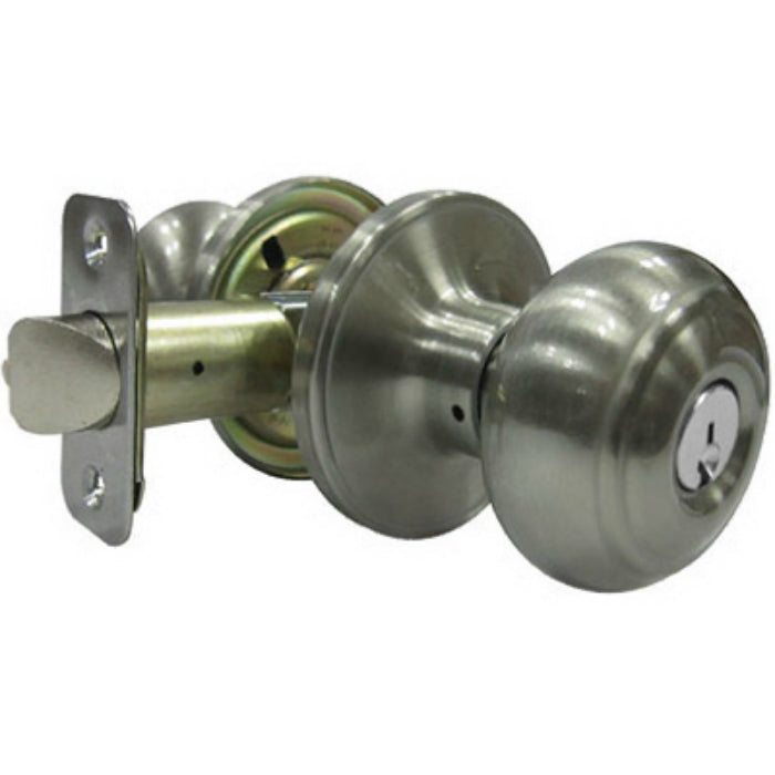 Taiwan Fu Hsing TGX200B-KA2 Verona Fancy Mushroom Entry Knob Sets, Satin Nickel