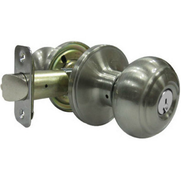 Taiwan Fu Hsing TGX200B-KA2 Verona Fancy Mushroom Entry Knob Sets, Satin Nickel