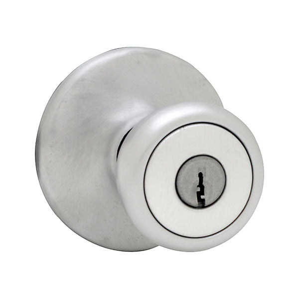 Kwikset® 94002-824 Mobile Home Entry Lockset, Satin Chrome