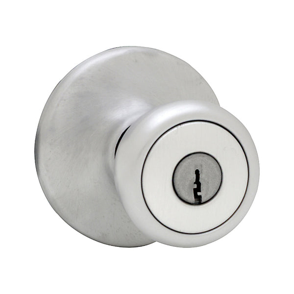 Kwikset® 94002-824 Mobile Home Entry Lockset, Satin Chrome