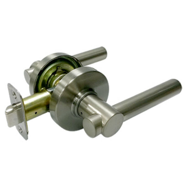 Taiwan Fu Hsing LP2X203C Reversible Basel Contemporary Passage Lever Lockset, Satin Nickel