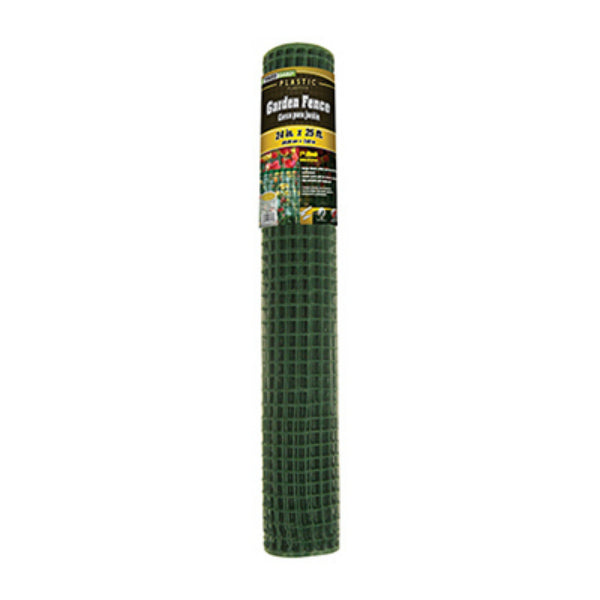 YardGard® 889251A Plastic Garden Fence, Green, 1" Mesh, 24" x 25'