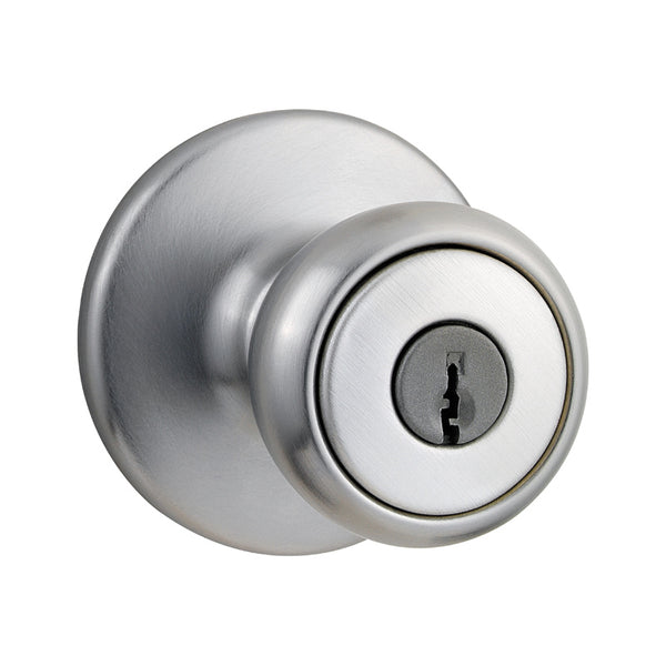 Kwikset® 94002-829 Security Tylo Entry Lockset, Satin Chrome