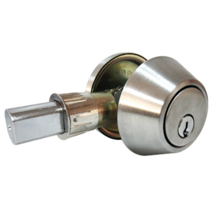 Taiwan Fu Hsing DL61-MH KA2 Single Cylinder Mobile Home Deadbolt, Stainless Steel