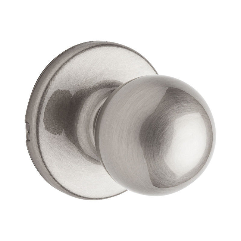 Kwikset® 92001-518 Security Polo Passage Knob Lockset, Satin Nickel