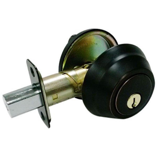 Taiwan Fu Hsing DB7X71-KA2 Designer Wavelet Single Cylinder Deadbolt, Aged Bronze