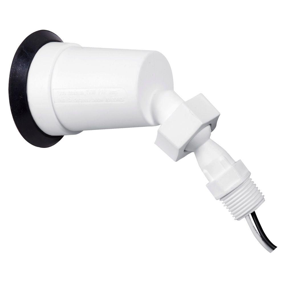 Hubbell Bell® PLTS100WH Non-Metallic Weatherproof Swivel Lamp Holder, White