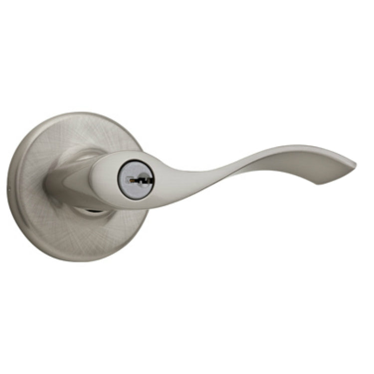 Kwikset® 94050-549 Balboa Non-Handed Keyed Entry Lever, Satin Nickel