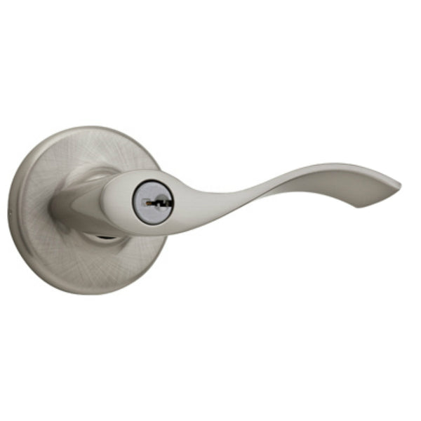 Kwikset® 94050-549 Balboa Non-Handed Keyed Entry Lever, Satin Nickel