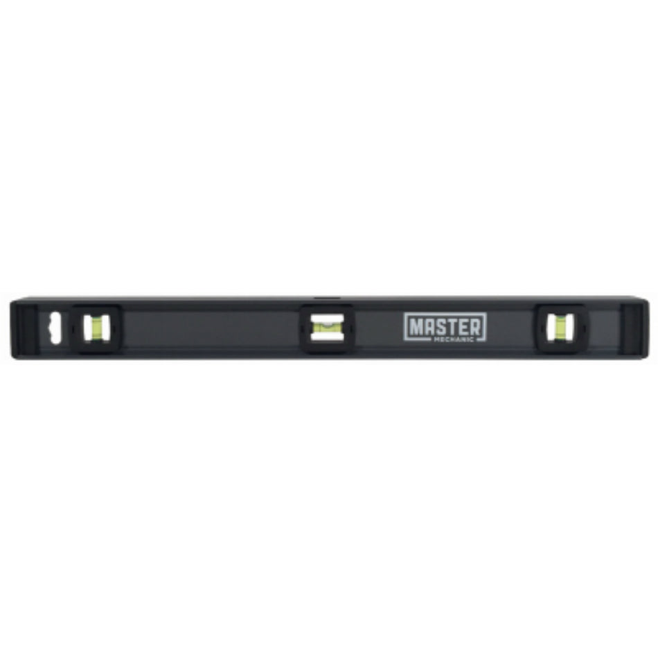 Master Mechanic 218093 Aluminum Level with Black Abs Plastic, 24"