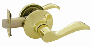 Taiwan Fu Hsing B37L1B-KA3 Keyed Entry Lockset & Single Cylinder Deadbolt, Polish Brass